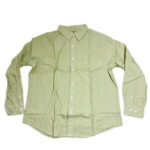 NEW Arizona Jean Company Cotton Long Sleeve Striped Shirt Vintage Fit Mens XL